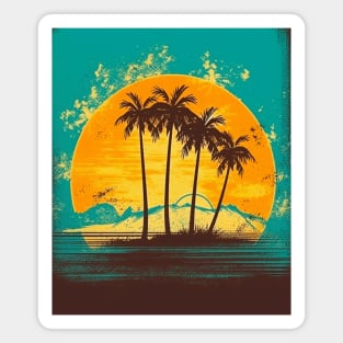 Vintage Tropics, Rediscover Summer's Exotic Adventure Magnet